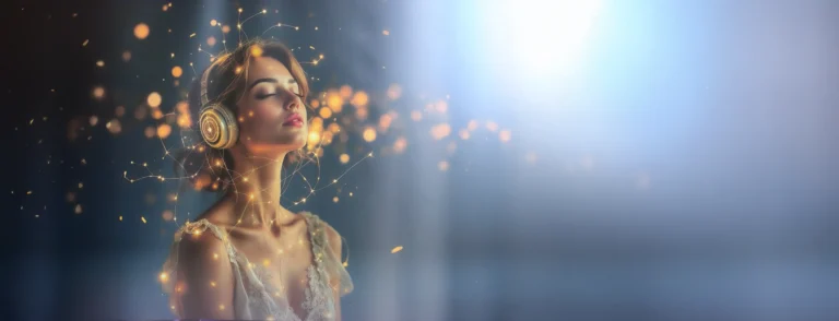 Abstraktes Lichtmotiv als Symbol für mentale Gesundheit